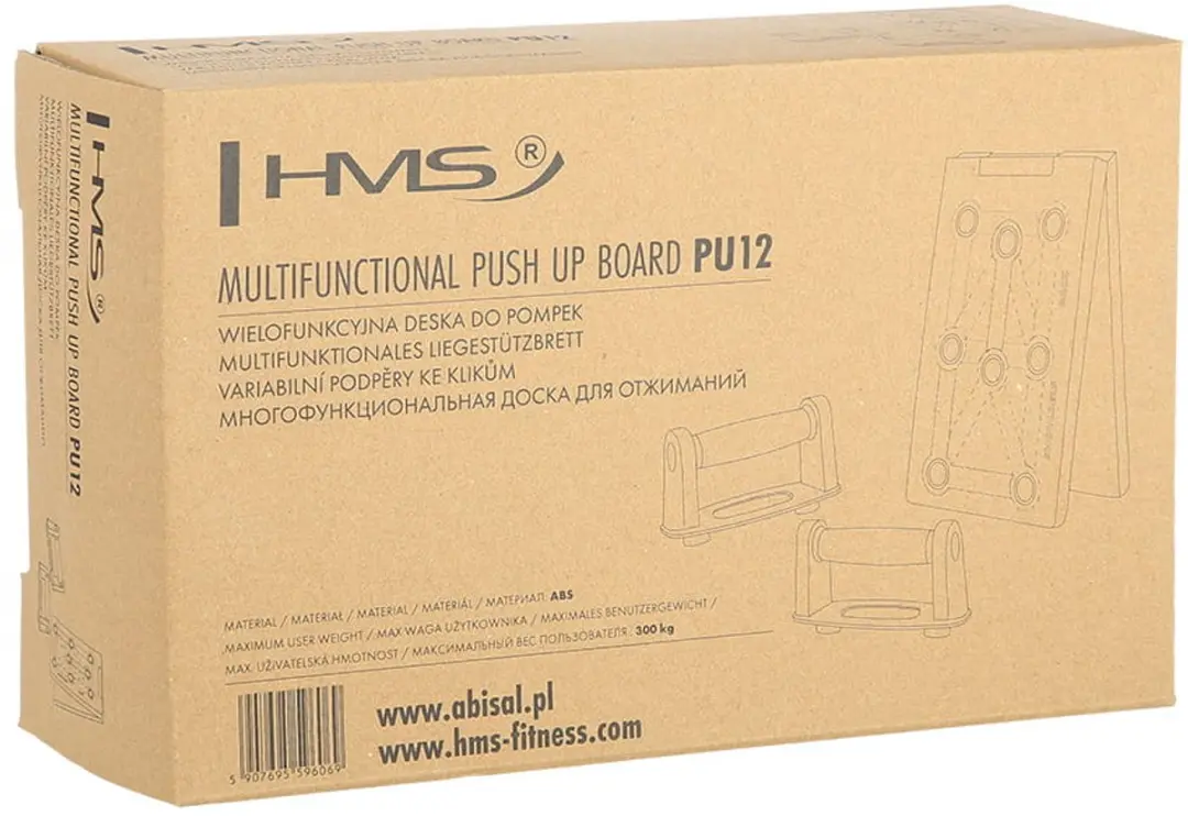 HMS PU12 Multifunctioneel Push-up Bord - Inklapbaar 300kg