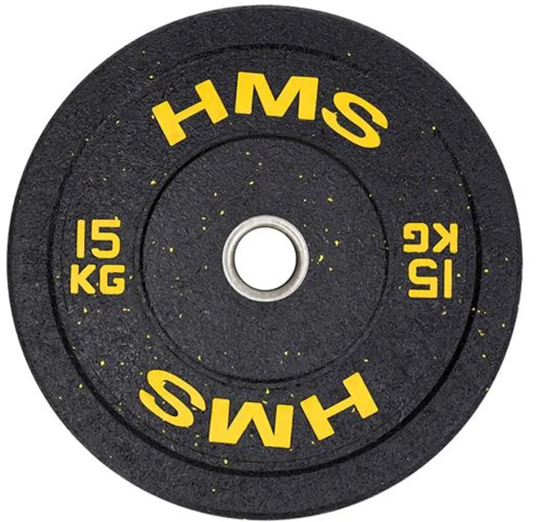 HMS HTBR Serie Olympische Schijf 15kg - Geel - afbeelding 5 van 6