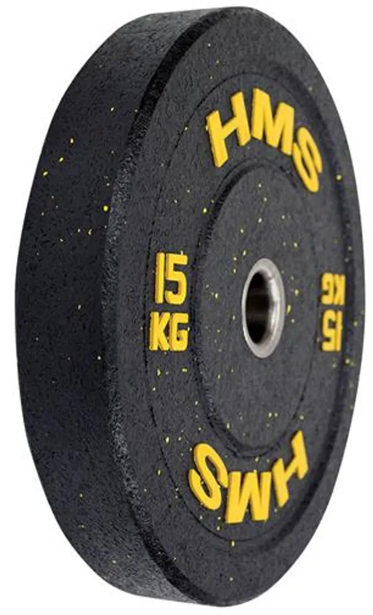HMS HTBR Serie Olympische Schijf 15kg - Geel - afbeelding 6 van 6