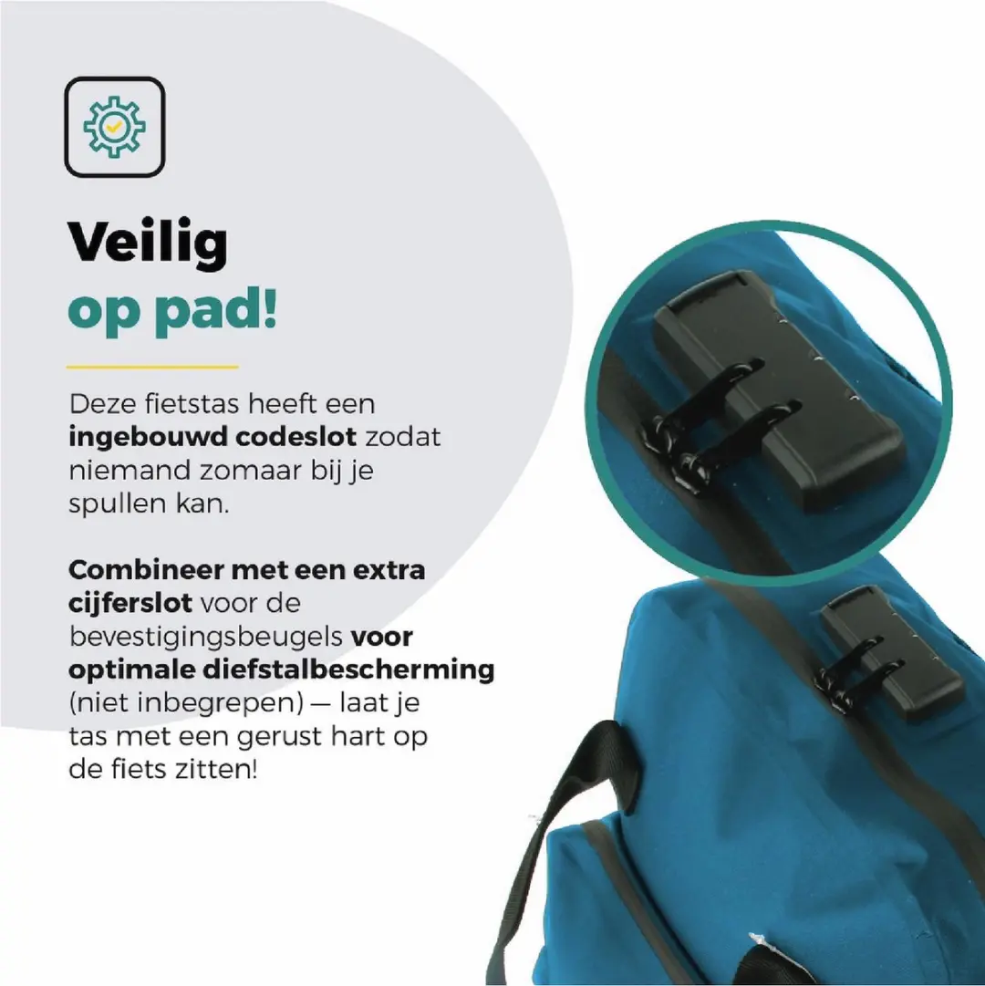 Voltano City Enkele Fietstas Rugzak E-bike 27L - Reflective Blauw