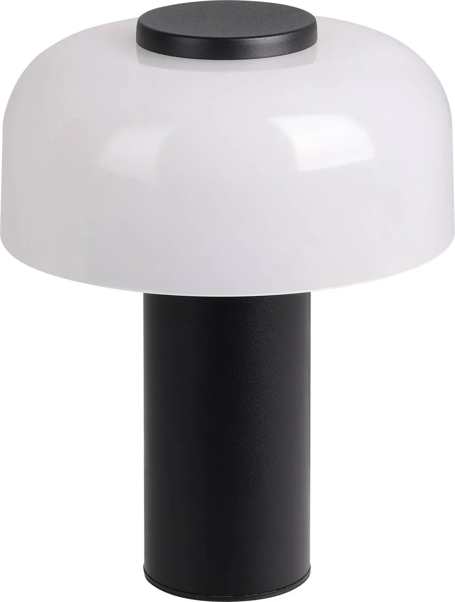Eglo Ponente Tafellamp - 20cm - Zwart/Wit - Oplaadbaar - Instelbaar wit licht