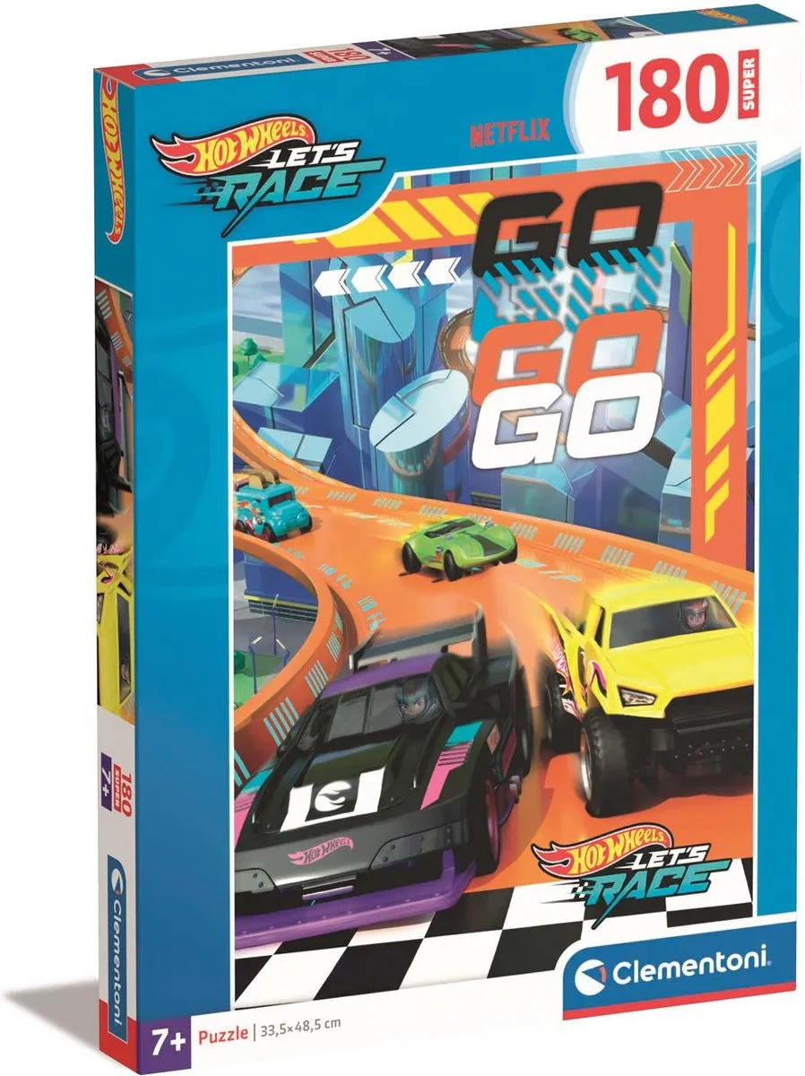 Clementoni Hot Wheels Kinderpuzzel 180 Stuks