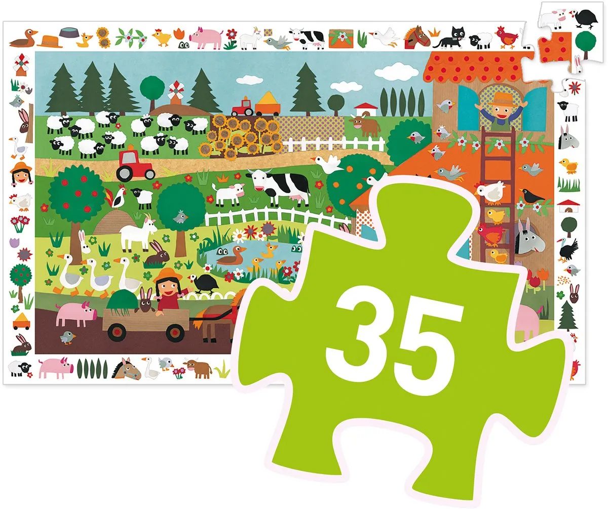 Djeco Op de boerderij Puzzel - 35 Stuks - afbeelding 6 van 6