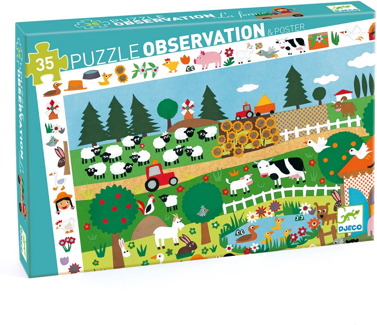 Djeco Op de boerderij Puzzel