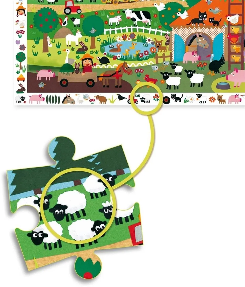 Djeco Op de boerderij Puzzel - 35 Stuks