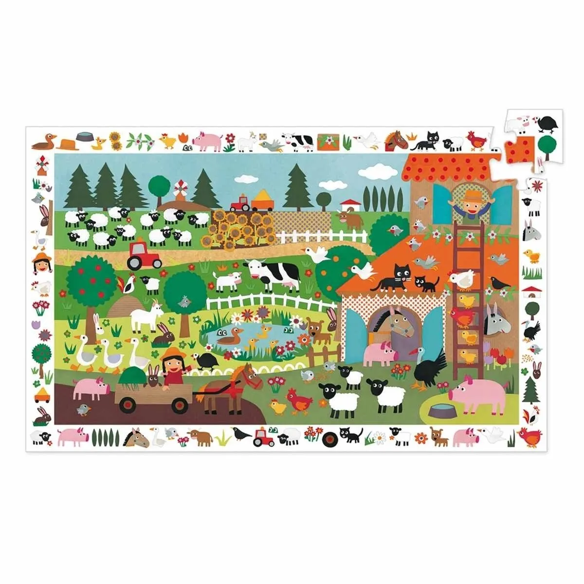 Djeco Op de boerderij Puzzel - 35 Stuks