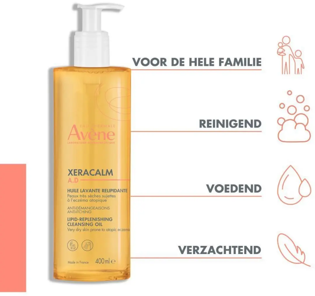 Avène XERACALM A.D Reinigingsolie 400ml - afbeelding 6 van 6