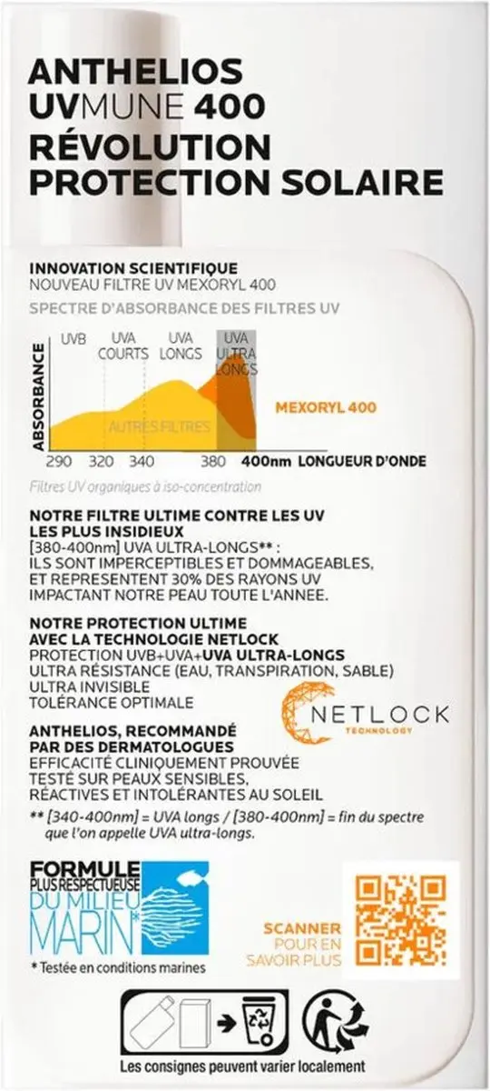 La Roche-Posay Anthelios Onzichtbare Fluïde SPF 50 - 150ml (3x50ml)