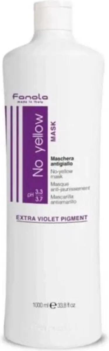 Fanola No Yellow Mask Haarmasker 1000ml - Gekleurd haar
