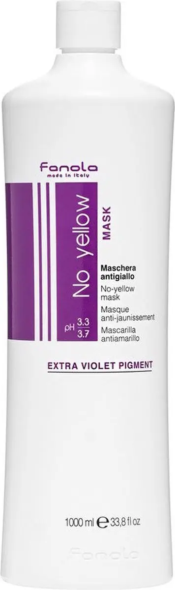 Fanola No Yellow Mask Haarmasker 1000ml - Gekleurd haar