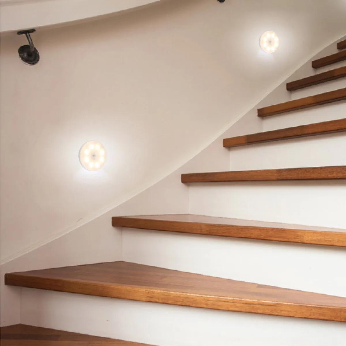 Eglo Cascia Wandlampset 2 Stuks - LED Ø8,5cm - Wit - Magnetisch
