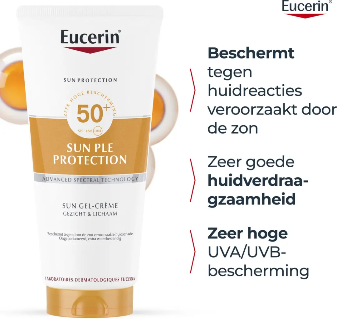 Eucerin Sun PLE Protect Gezicht & Lichaam Gel-Crème SPF 50 - 150ml