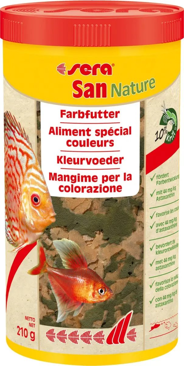 Sera San Color Flakes 1000ml - Alle visformaten