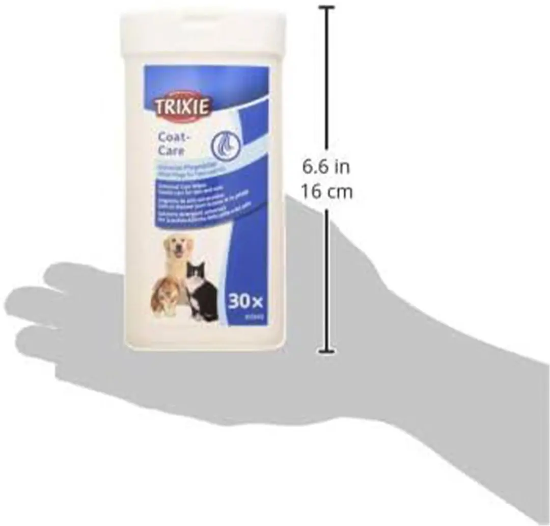 Trixie Coat Care Vochtige Reinigingsdoekjes 60 Stuks - met Aloe Vera