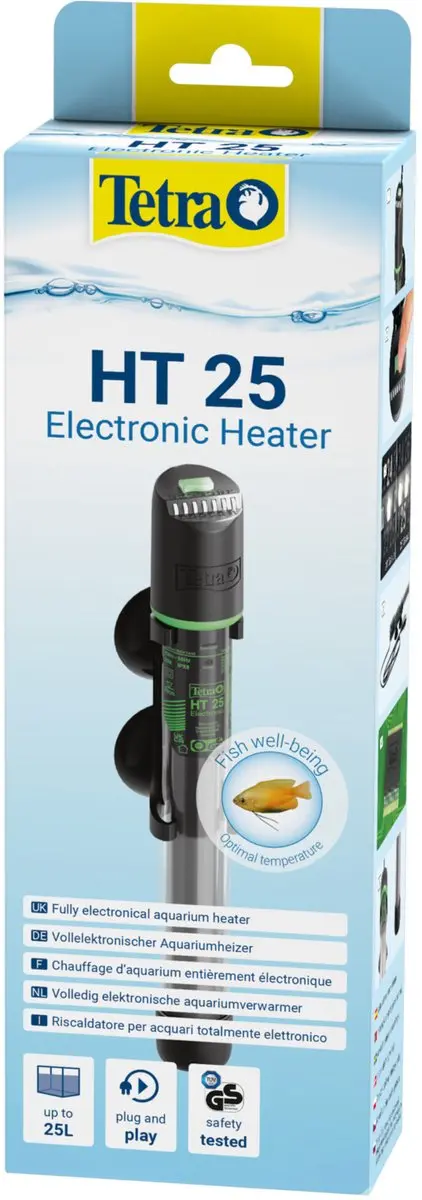 Tetra HT 25 Electronic Onderwaterverwarming - 25W - Zwart