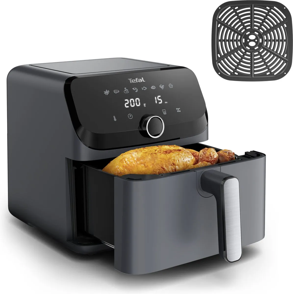 Tefal Easy Fry Mega EY855BE0 Airfryer 7,5L 1700W - Grijs
