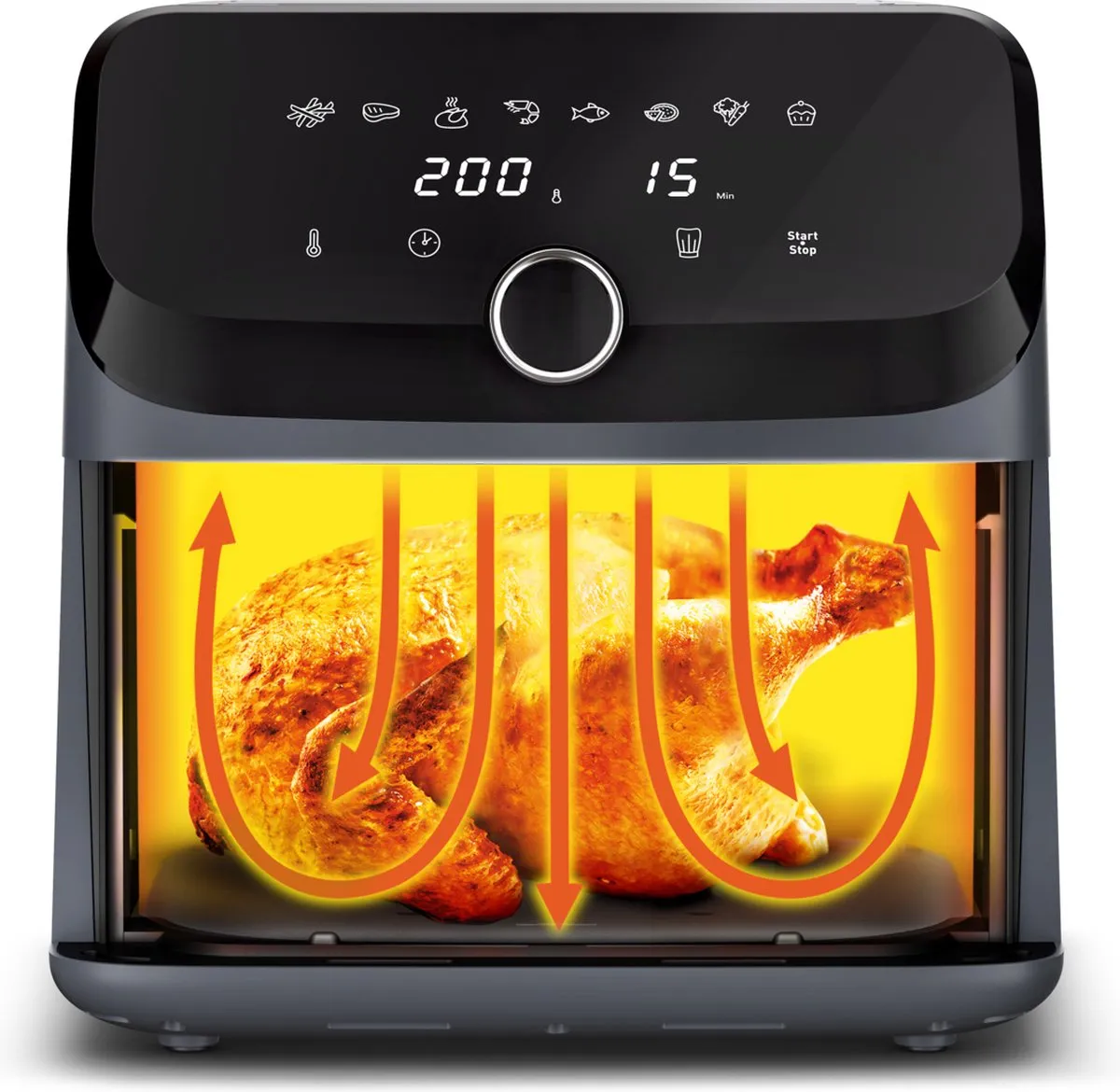 Tefal Easy Fry Mega EY855BE0 Airfryer 7,5L 1700W - Grijs
