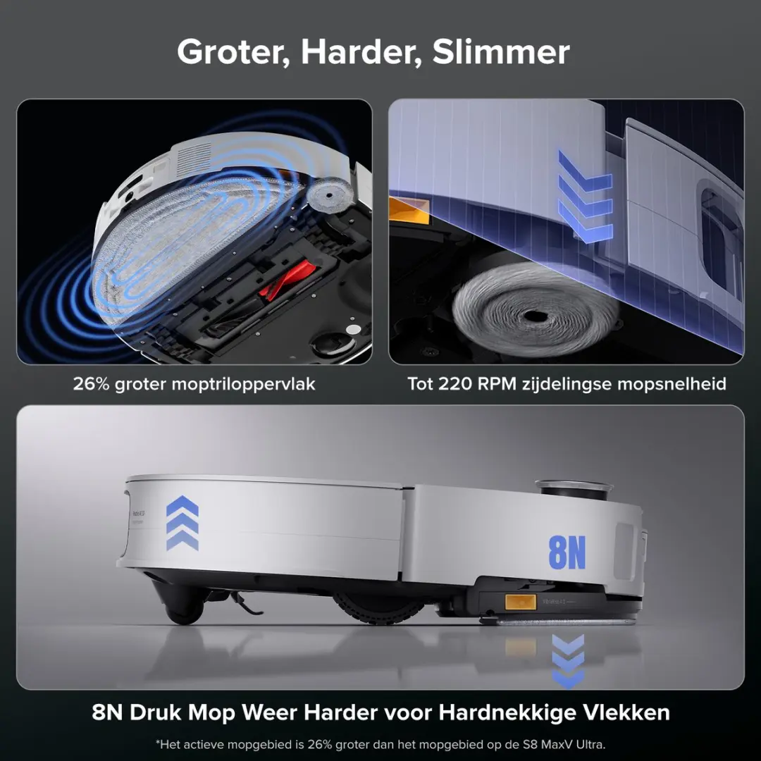 Roborock Saros 10 Robotstofzuiger - 22000Pa Wit