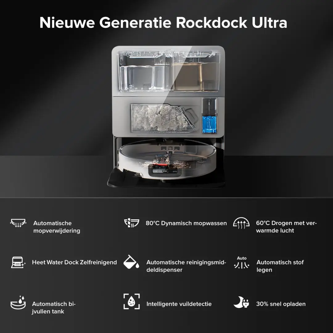 Roborock Saros 10 Robotstofzuiger - 22000Pa Wit