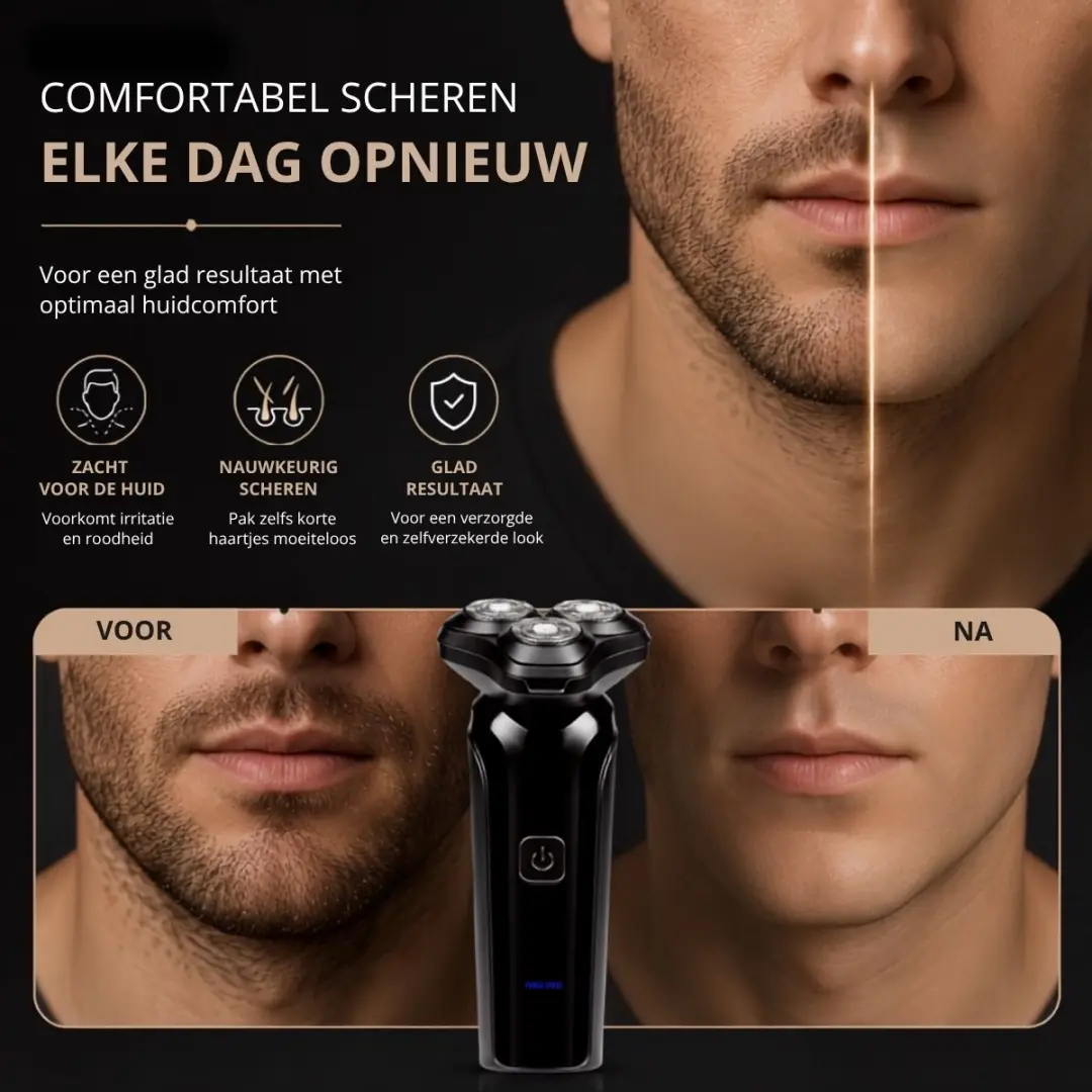 Mexx Tondeuse Set Oplaadbaar USB-C - 150 Min - IPX6 - Zwart