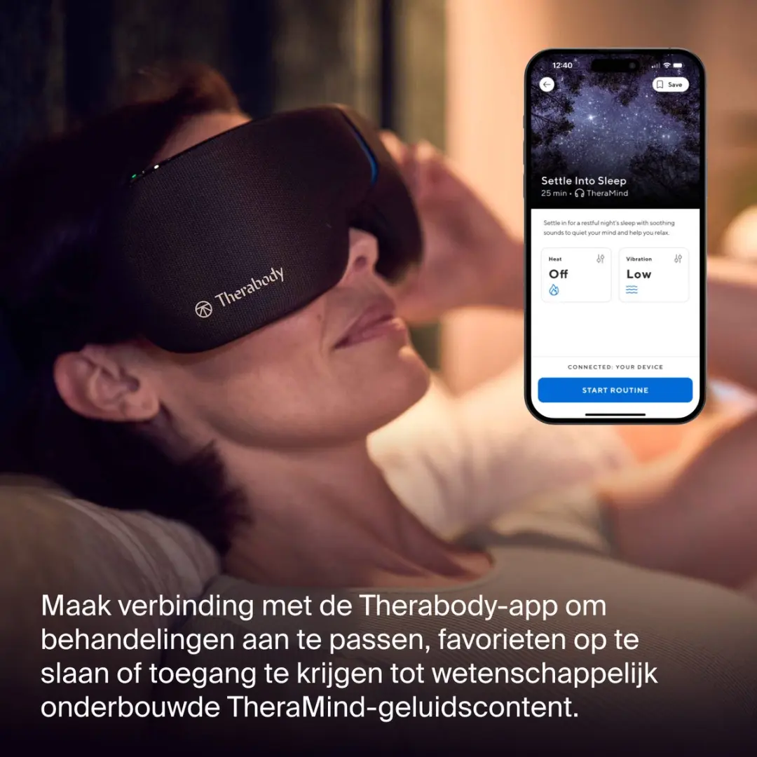Therabody SmartGoggles 2.0 Oogmassageapparaat - 3 Warmtestanden - Zwart - afbeelding 6 van 6