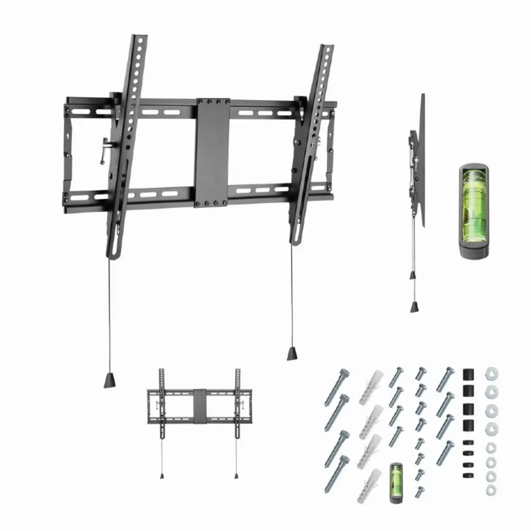 Gembird TV Muurbeugel 80T-01 - Kantelbaar 37-80" - 70 kg - Zwart