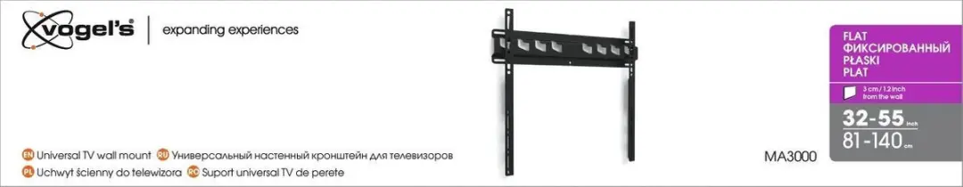 Vogel's MA3000 Wandbeugel 55" - Zwart
