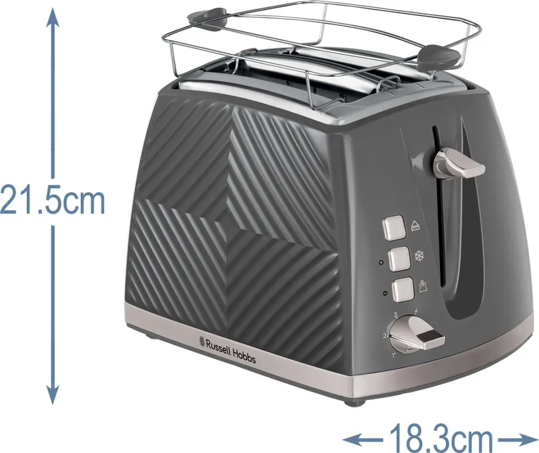 Russell Hobbs Groove Broodrooster 26392-56 - Grijs - afbeelding 6 van 6