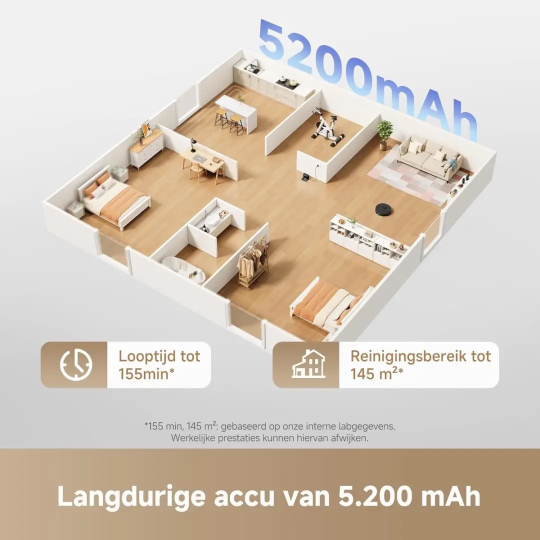 Dreame L10s Pro Gen 3 Robotstofzuiger - 4000 Airwatts - Zwart