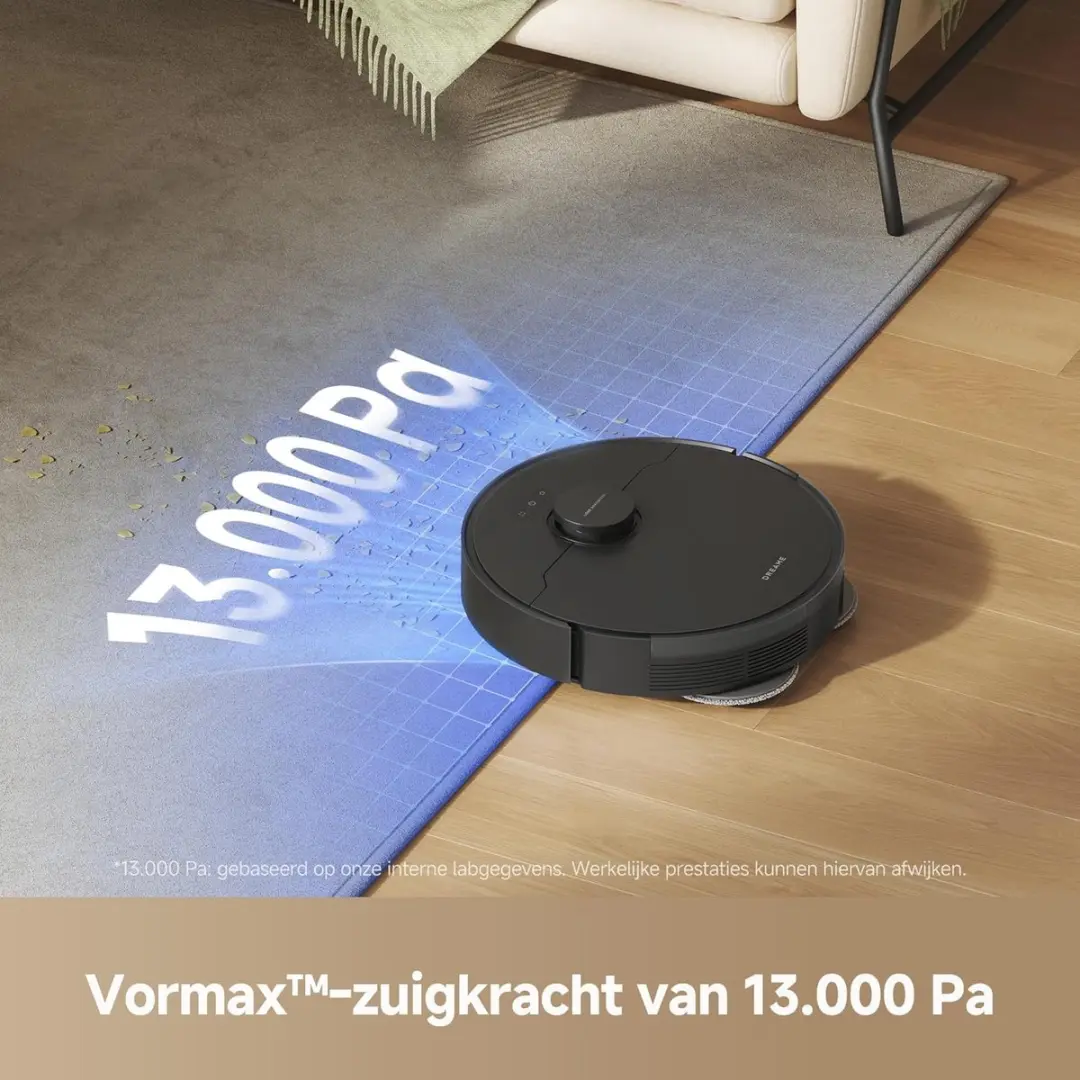 Dreame L10s Pro Gen 3 Robotstofzuiger - 4000 Airwatts - Zwart