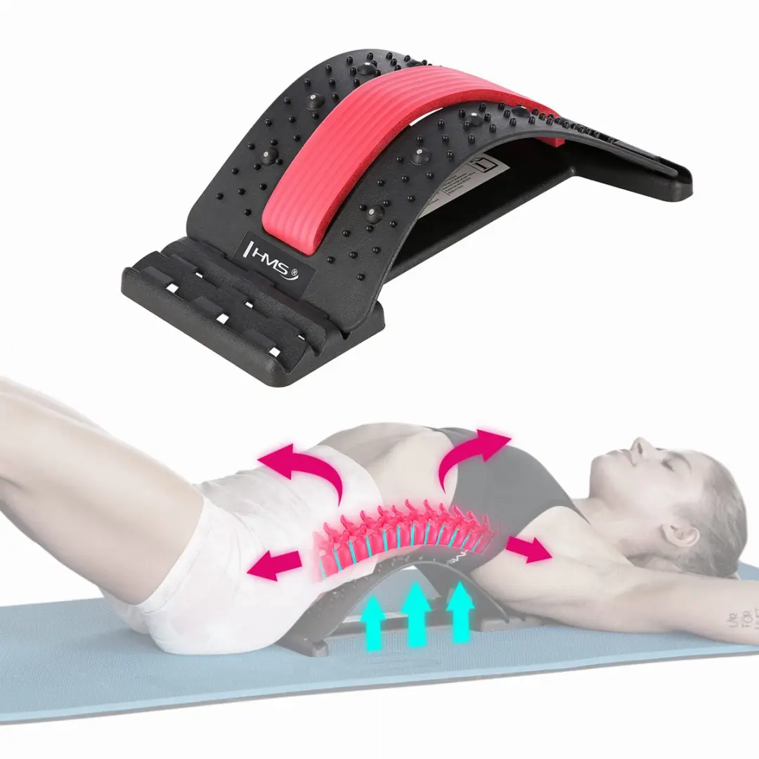 HMS PRP02 Rugstretchapparaat - 3 Niveaus - Rood