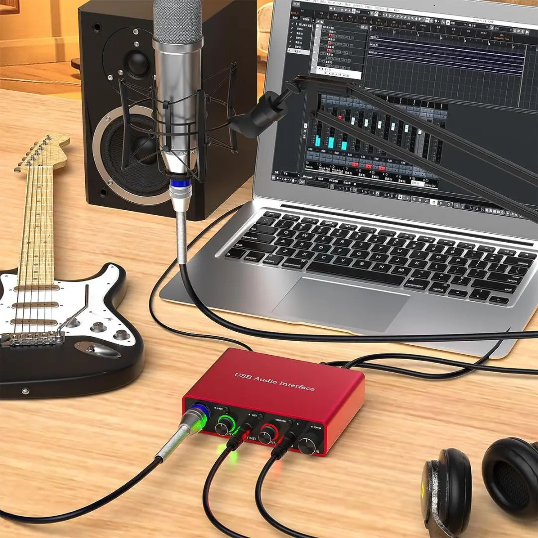 NÖRDIC SGM-225 USB Audio-interface - Rood