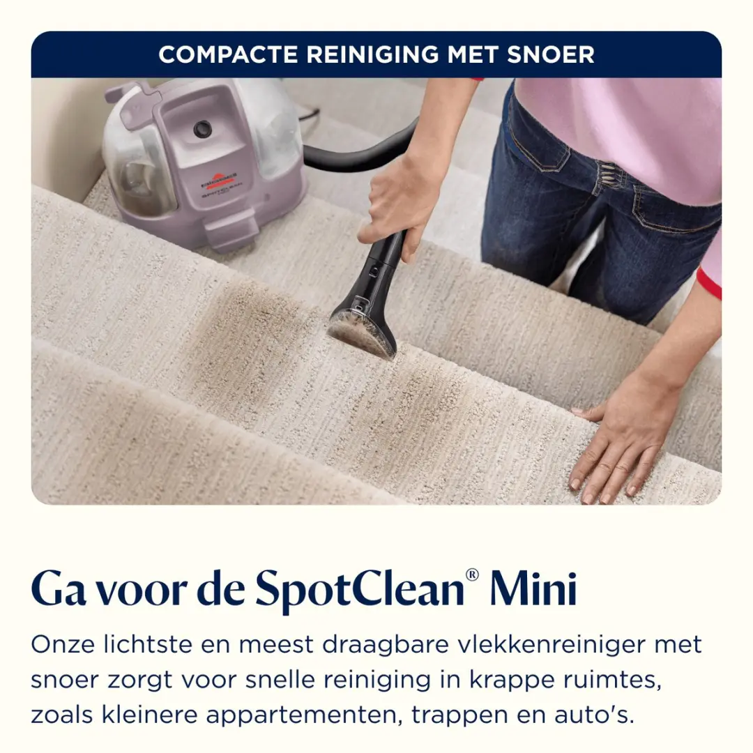 BISSELL SpotClean Mini 41031 Vlekkenreiniger - 330W - Roze - afbeelding 6 van 6