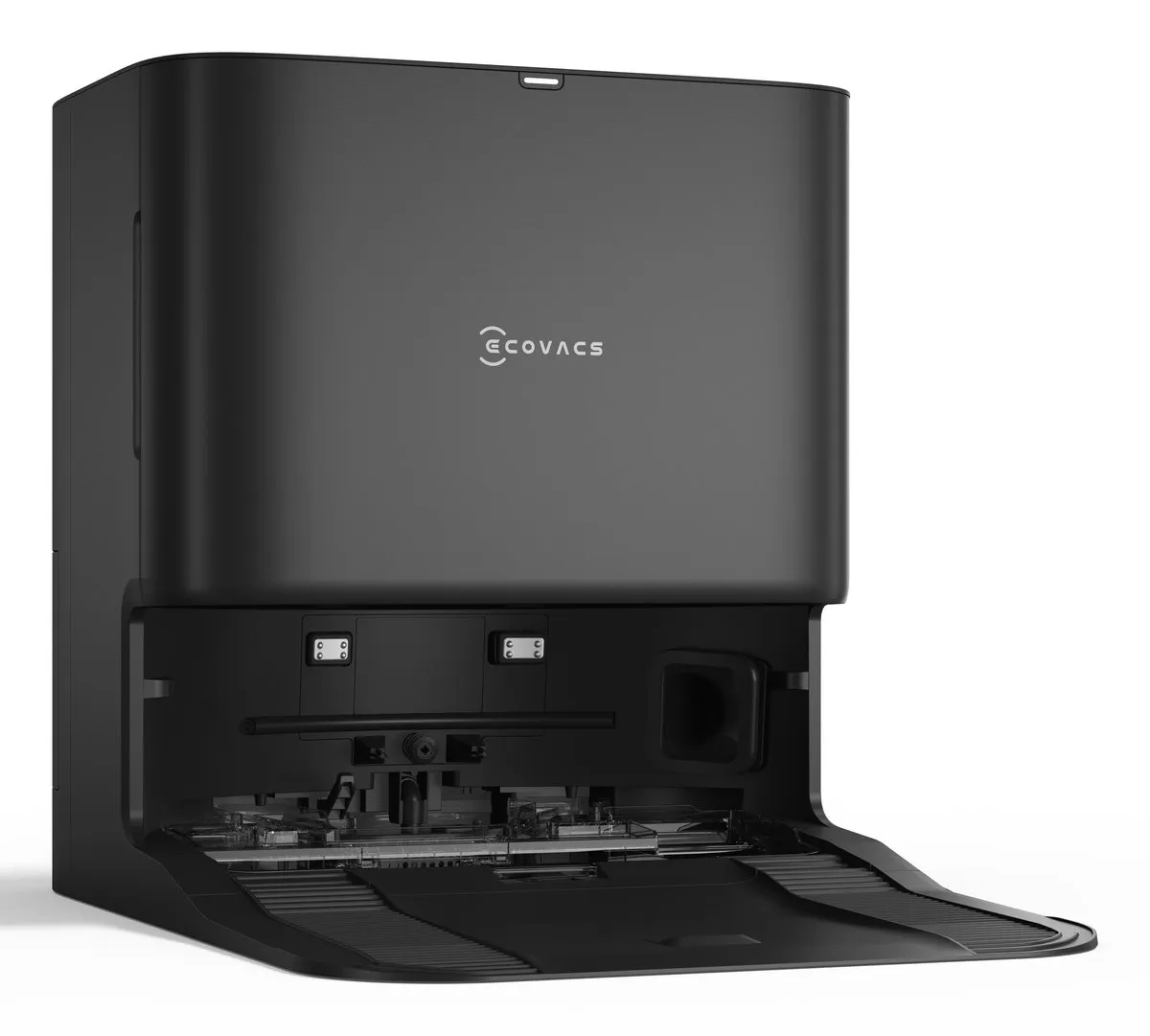 ECOVACS - DEEBOT T80 Omni - Stofzuig en dweilrobot (zwart) - 18.000 Pa zuigkracht- Zelfreinigende Robotstofzuiger met Warmwater – Dweilsysteem - Automatisch Leegstation - Geschikt voor dierenharen