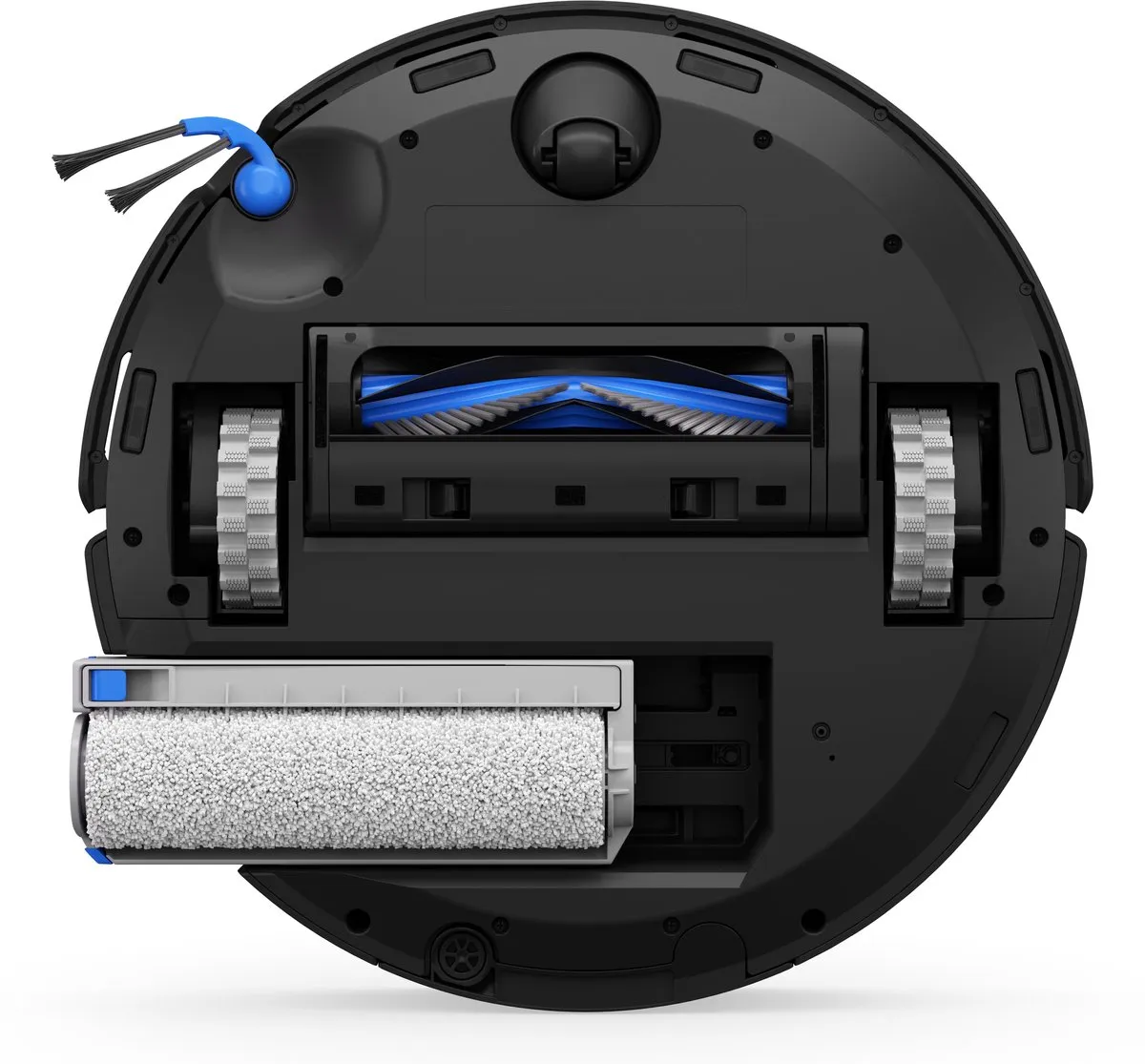 ECOVACS - DEEBOT T80 Omni - Stofzuig en dweilrobot (zwart) - 18.000 Pa zuigkracht- Zelfreinigende Robotstofzuiger met Warmwater – Dweilsysteem - Automatisch Leegstation - Geschikt voor dierenharen