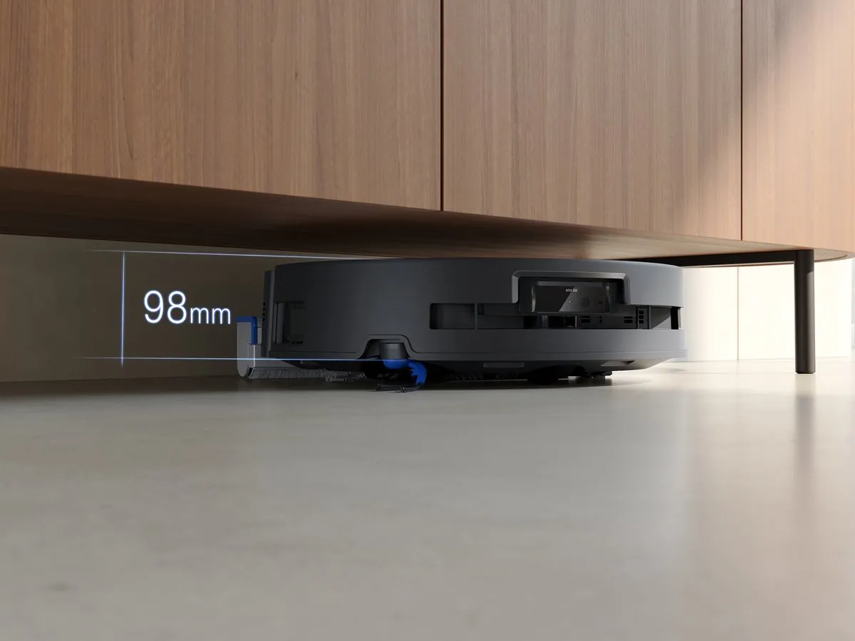 ECOVACS - DEEBOT T80 Omni - Stofzuig en dweilrobot (zwart) - 18.000 Pa zuigkracht- Zelfreinigende Robotstofzuiger met Warmwater – Dweilsysteem - Automatisch Leegstation - Geschikt voor dierenharen