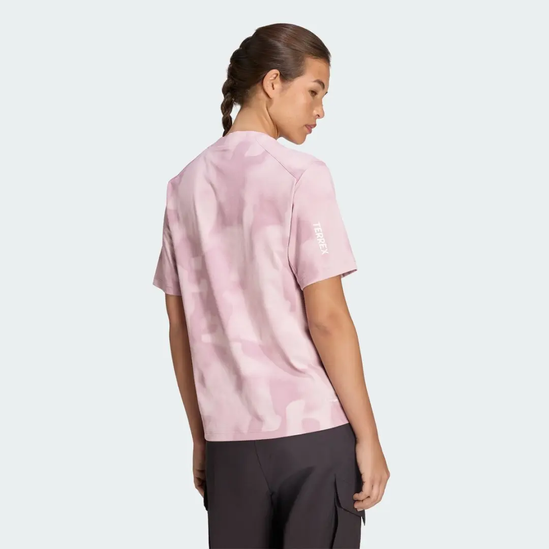 Adidas Terrex W MT AOP Tee - Paars