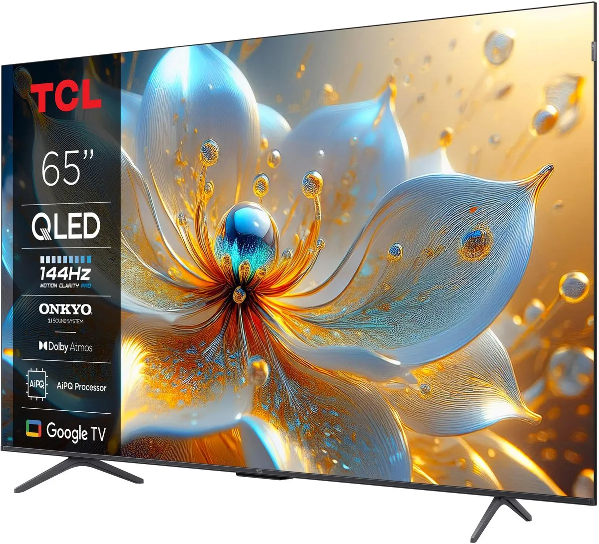TCL 65T8C 65 inch QLED TV - 4K 144Hz - Zwart