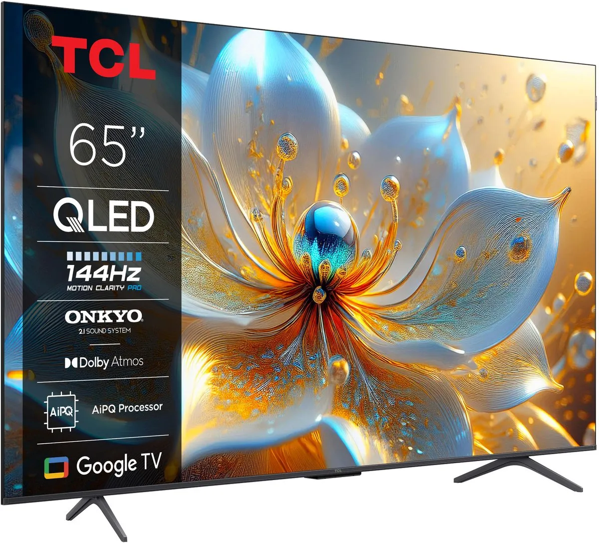 TCL 65T8C 65 inch QLED TV - 4K 144Hz - Zwart