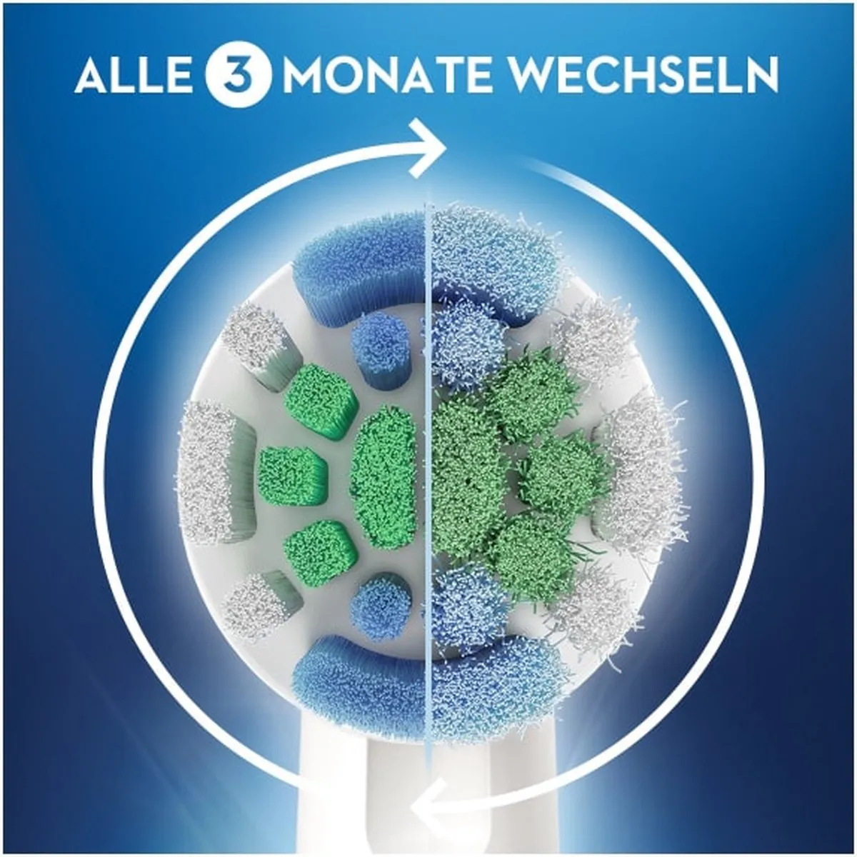 Oral-B Precision Clean Opzetborstels - 10 Stuks - Wit/ Groen - afbeelding 6 van 6