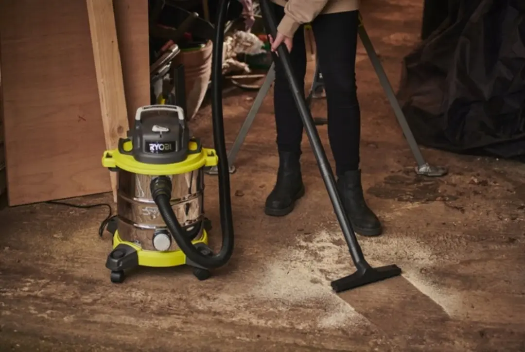 Ryobi RVC-1220I-G Natte Droge Stofzuiger 1250W 20L - Roestvrij staal