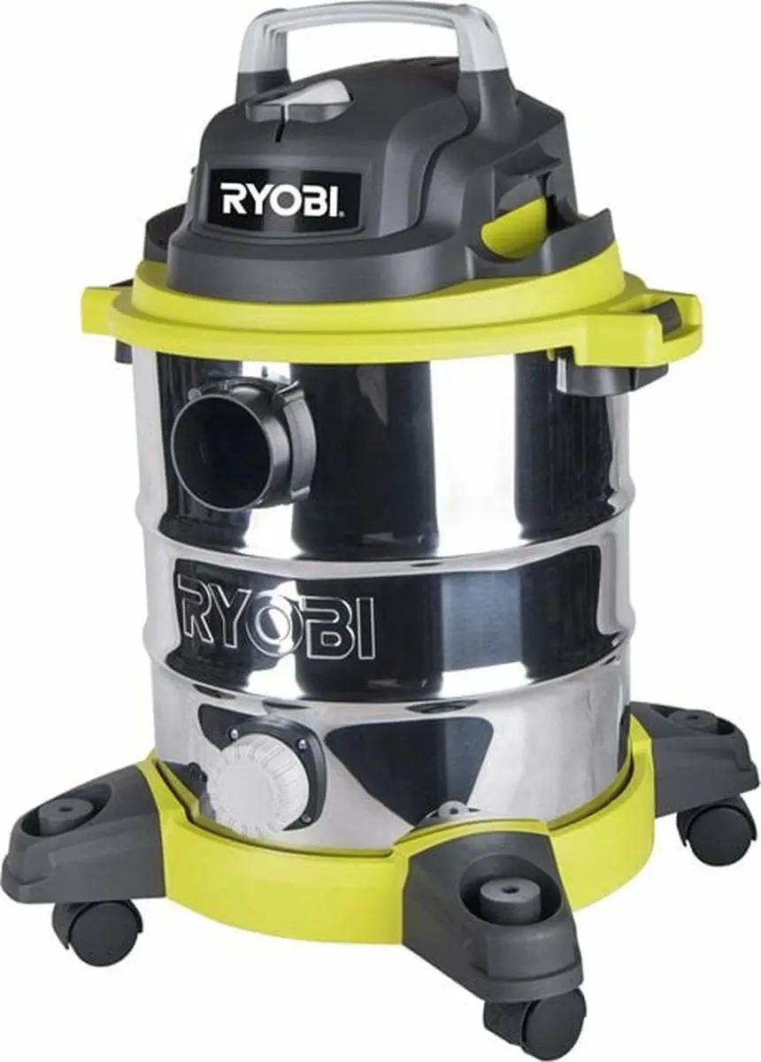 Ryobi RVC-1220I-G Natte Droge Stofzuiger 1250W 20L - Roestvrij staal