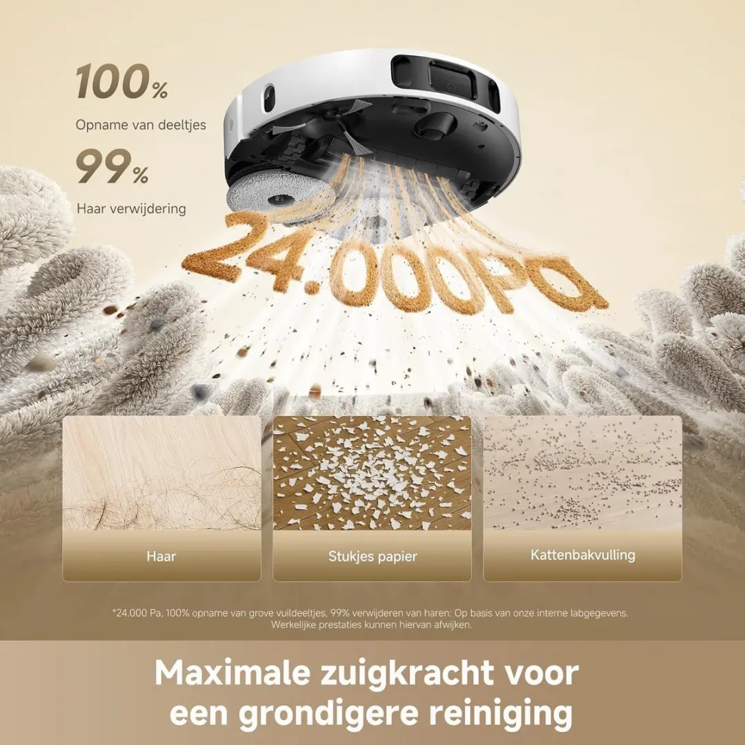 Dreame L40 Ultra A Robotstofzuiger - 24.000 Pa - Wit