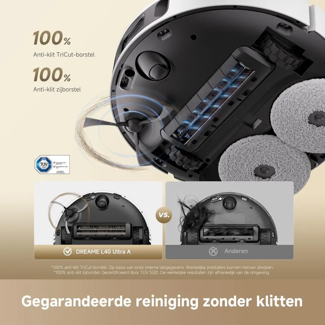 Dreame L40 Ultra A Robotstofzuiger - 24.000 Pa - Wit