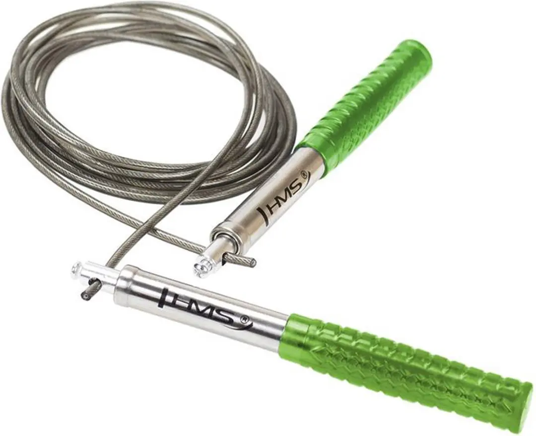 HMS SK55 Snelheidsspringtouw - Ergonomische Grepen - Groen