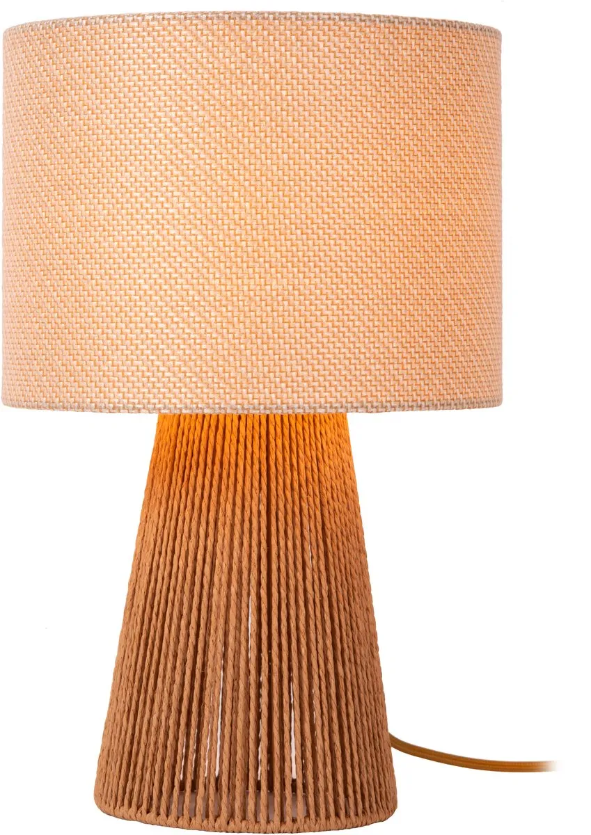 Lucide Raffia Tafellamp Ø24cm