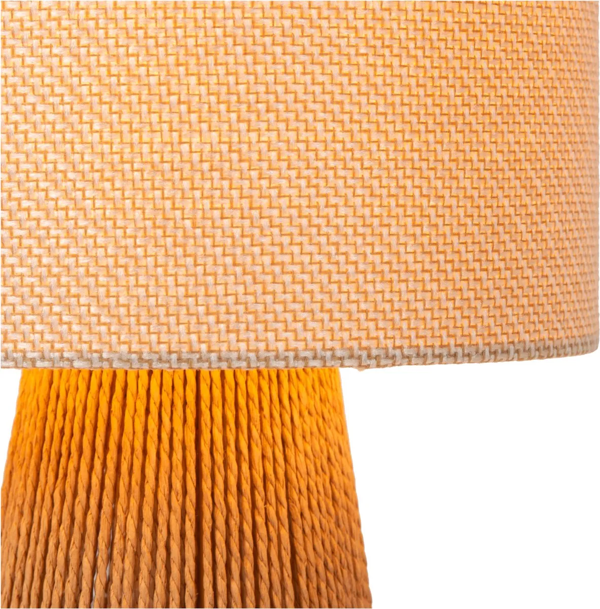 Lucide Raffia Tafellamp Ø24cm - Beige