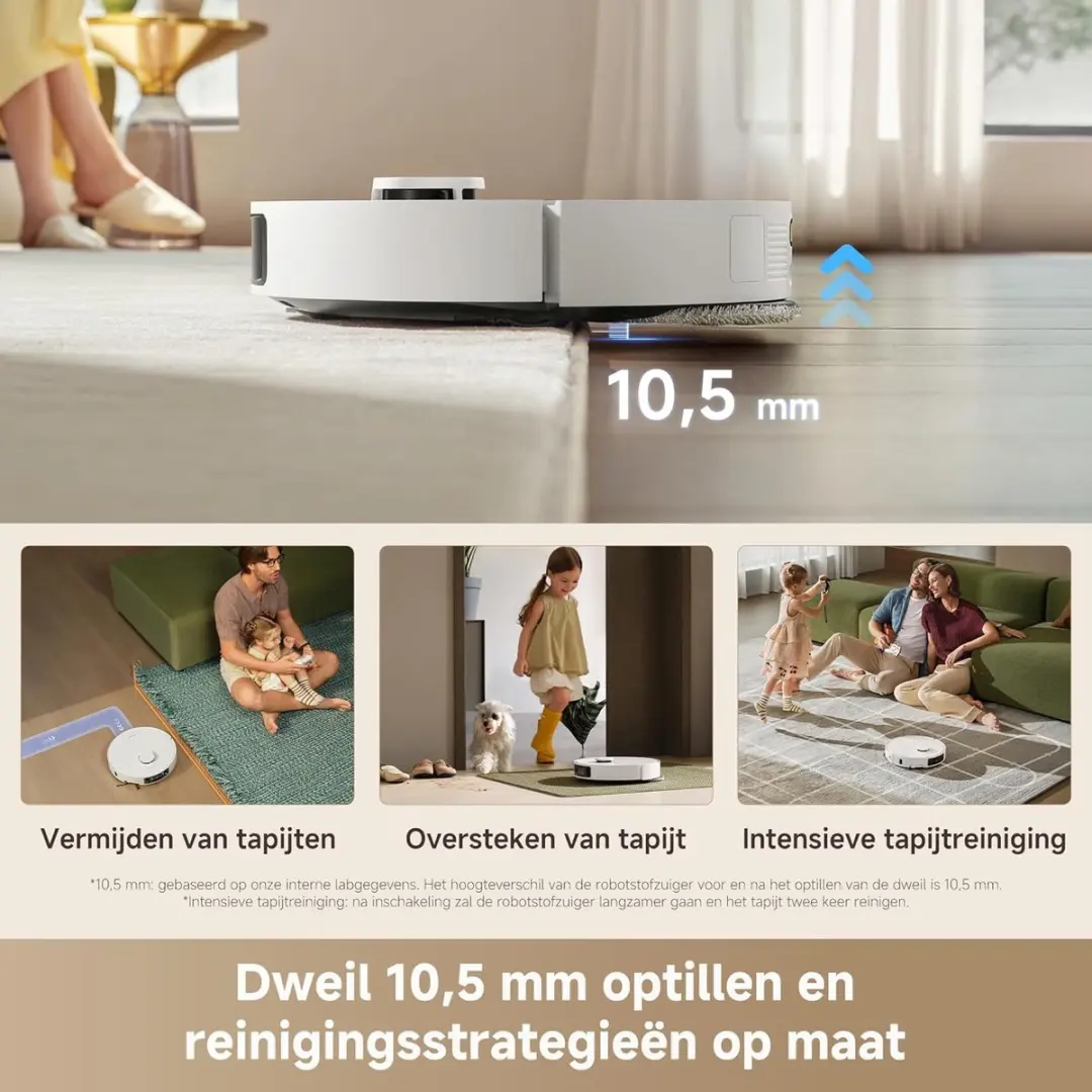 Dreame L10s Ultra Gen 3 Stofzuig- en dweilrobot - 25.000 Pa Wit