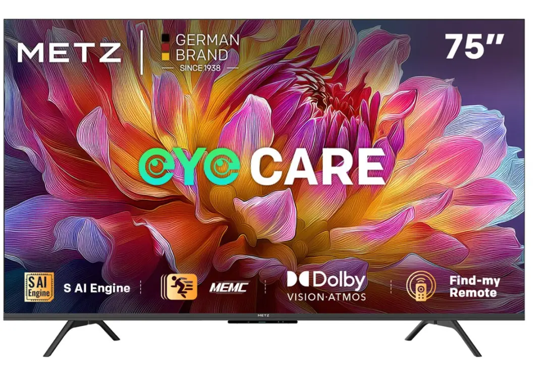 Metz 75MUF7000Z 75-inch Google TV - 4K UHD - Zwart