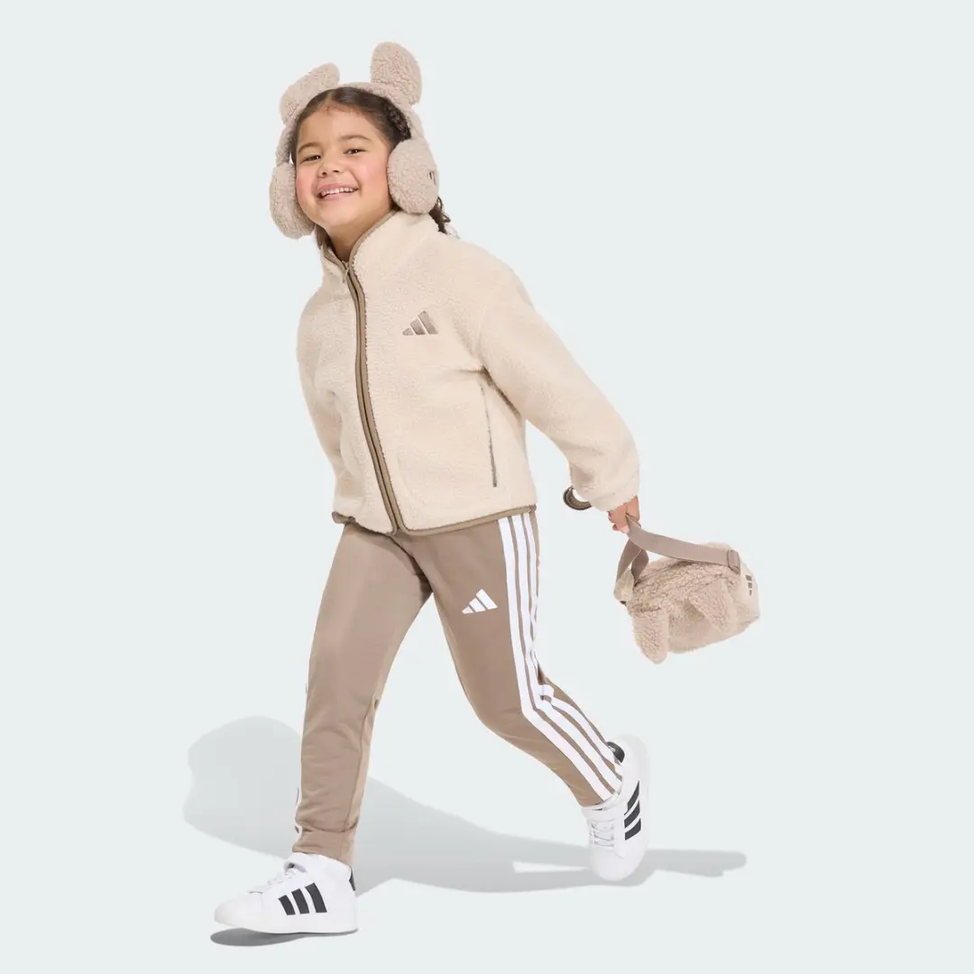 Adidas Sportswear Alpaca Sherpa Jack - Kinderen 140 - Beige